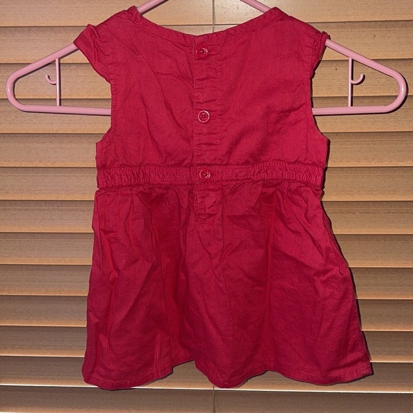 OshKosh red blouse. Size 4T - Picture 3 of 5